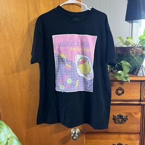 Sanrio Gudetama the Lazy Egg Black Unisex Size XL Tee-shirt